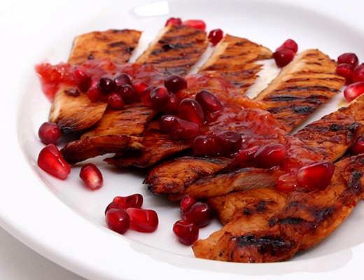 Image of Orange-Pomegranate Glazed Turkey Tenderloins