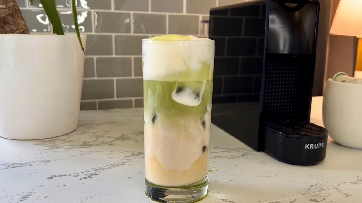 Image of Iced Dirty Matcha Latte 