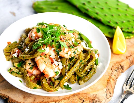 Image of Grilled Shrimp & Nopales Salad