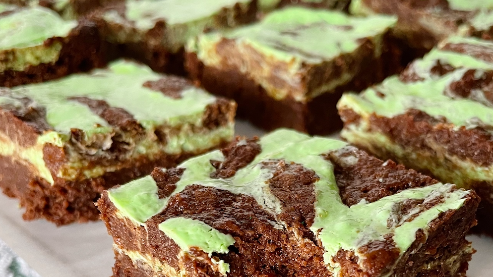 Image of Mint Cheesecake Brownies