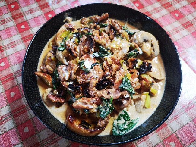 Image of Quick Creamy Chicken & Mushroom Stir Fry