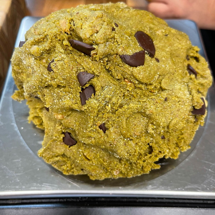 Image of Stir in 1/4 cup chocolate & walnuts. Make sure your dough mixture is very well combined.