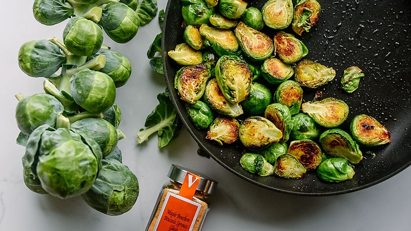 Image of  Brussels Sprouts with Maple Bourbon Glaze