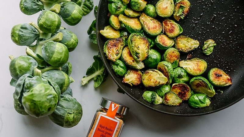 Image of Brussels Sprouts with Maple Bourbon Glaze