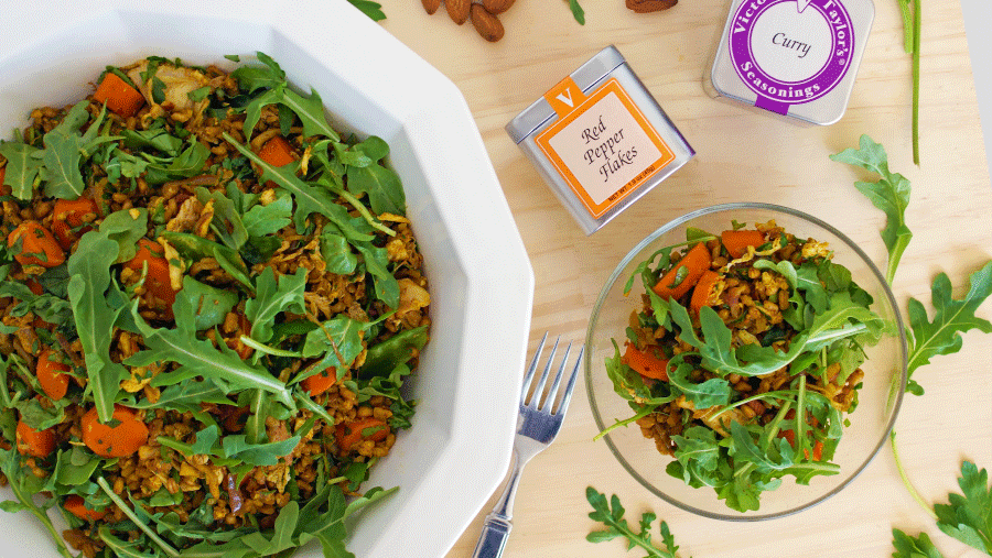 Image of Farro and Chicken Curried Salad