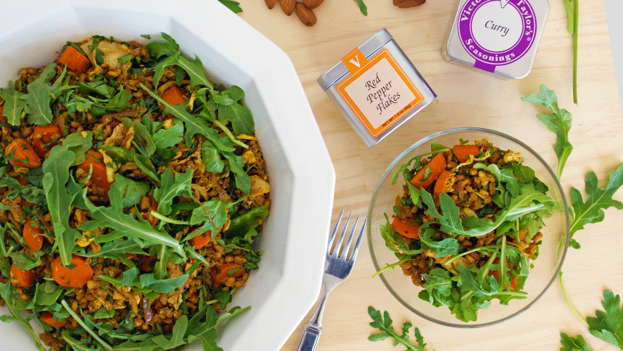 Image of  Farro and Chicken Curried Salad