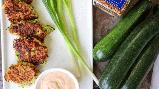 Image of Zucchini Fritters featuring No Salt Lemon Pepper