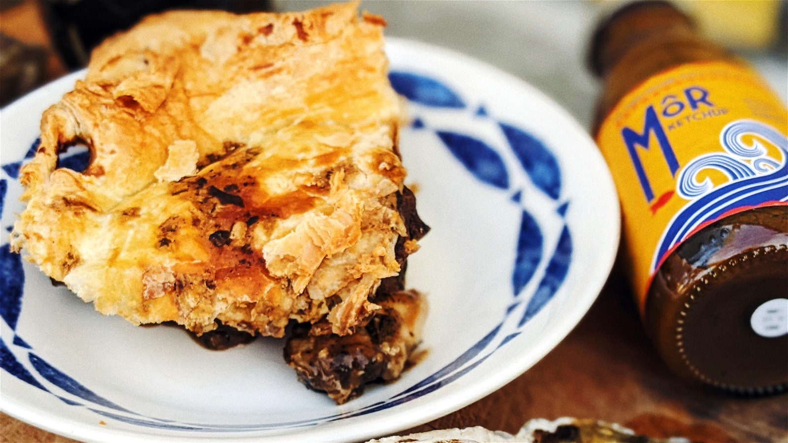 Image of Beef and Oyster Pie with laverbread, Guinness and Mor Ketchup gravy