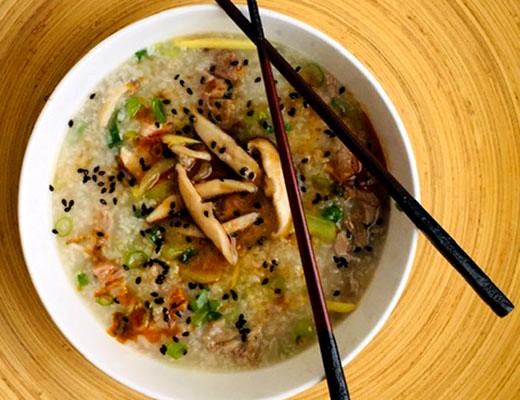 Image of Pork and Shiitake Mushroom Congee