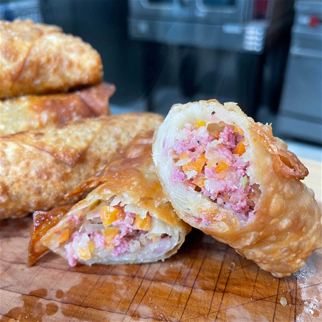 Image of Corn Beef and Cabbage Egg Rolls