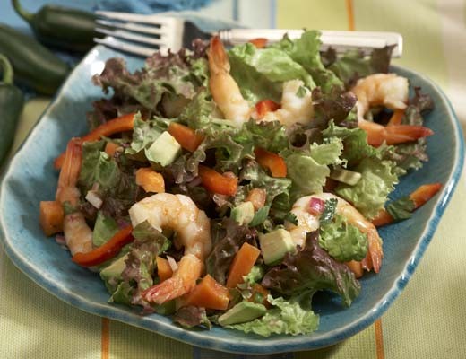 Image of Shrimp Salad with Avocado and Caribbean Red Papaya