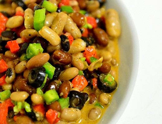 Image of Six Bean Salad with Roasted Chile Vinaigrette