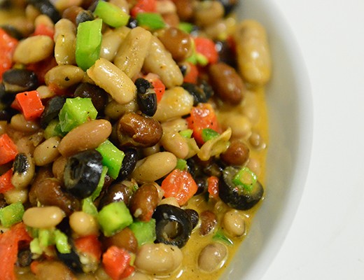 Image of Six Bean Salad with Roasted Chile Vinaigrette
