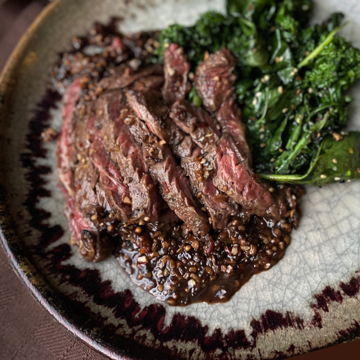 Air Fryer Easy Keto Steak Marinade Grilled Flank Steak With