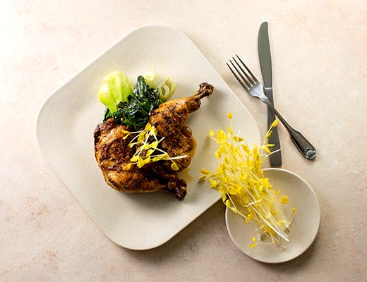 Image of Slow Cooked Asian Chicken with Stir Fried Asian Greens