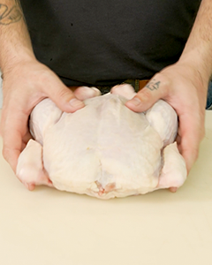 Image of Pat down your chicken with paper towel to remove moisture...