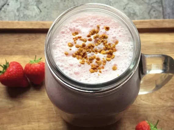 Image of Honey, Strawberry & Coconut Smoothie