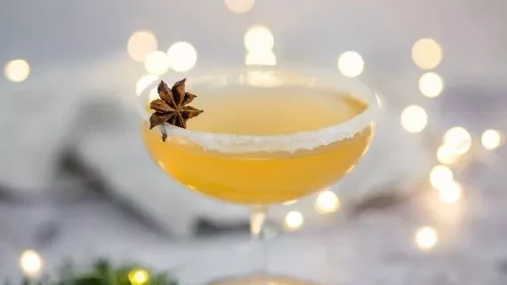 Image of Lavender Honey Sidecar Cocktail