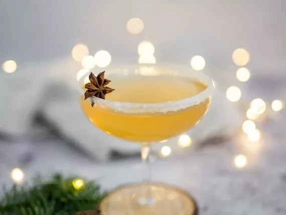 Image of Lavender Honey Sidecar Cocktail