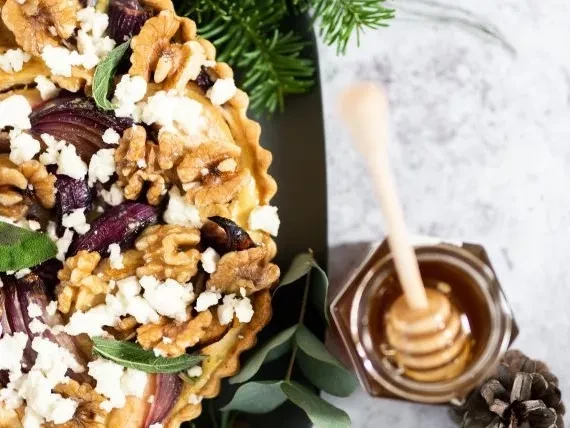 Image of Apple, Sprout & Walnut Tart