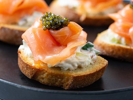 Smoked Salmon Crostini 