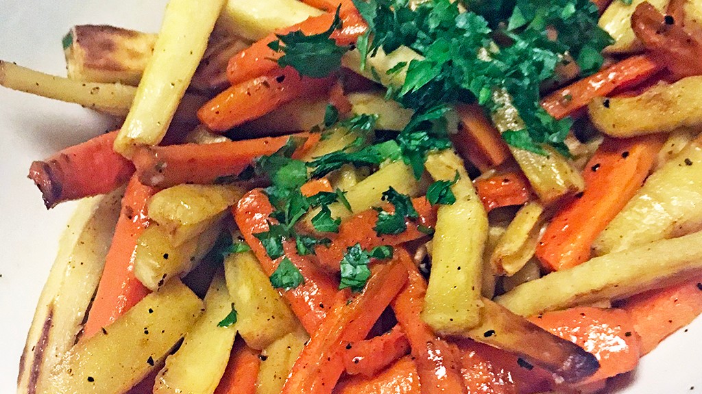 Image of Roasted Carrots and Parsnips with Herbed Butter