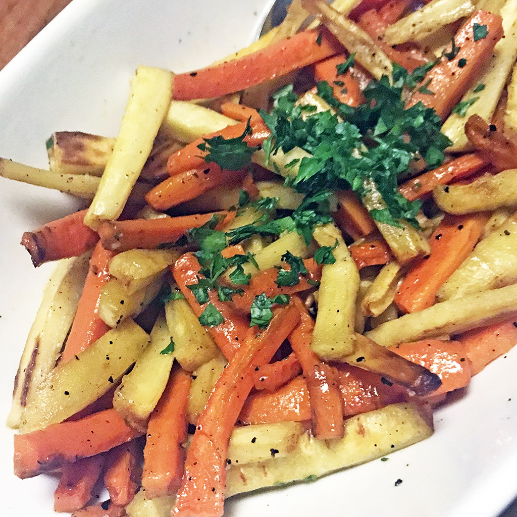 Roasted Carrots and Parsnips with Herbed Butter