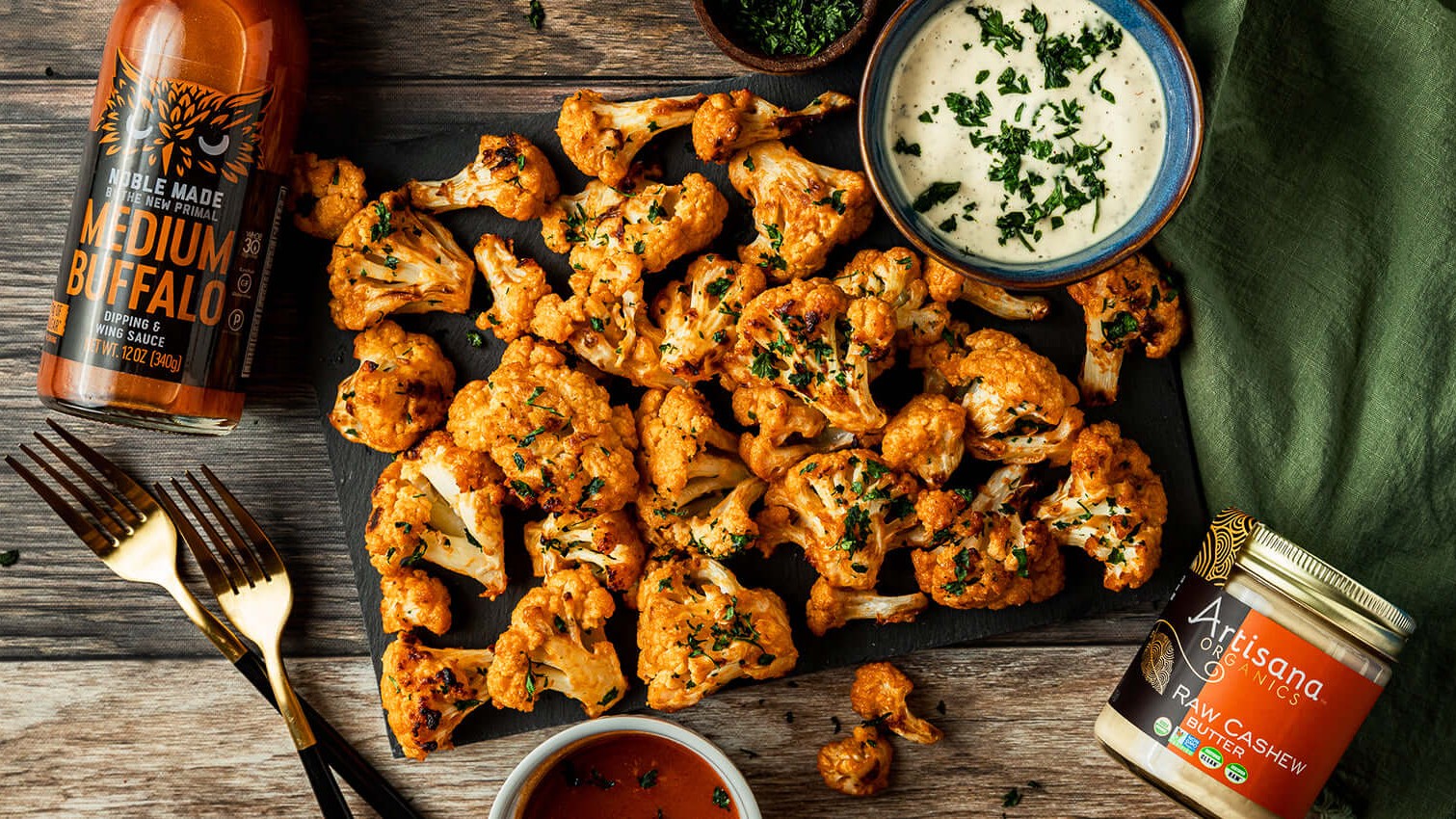 Image of Creamy Buffalo Cauliflower | Whole30, Paleo, Vegan