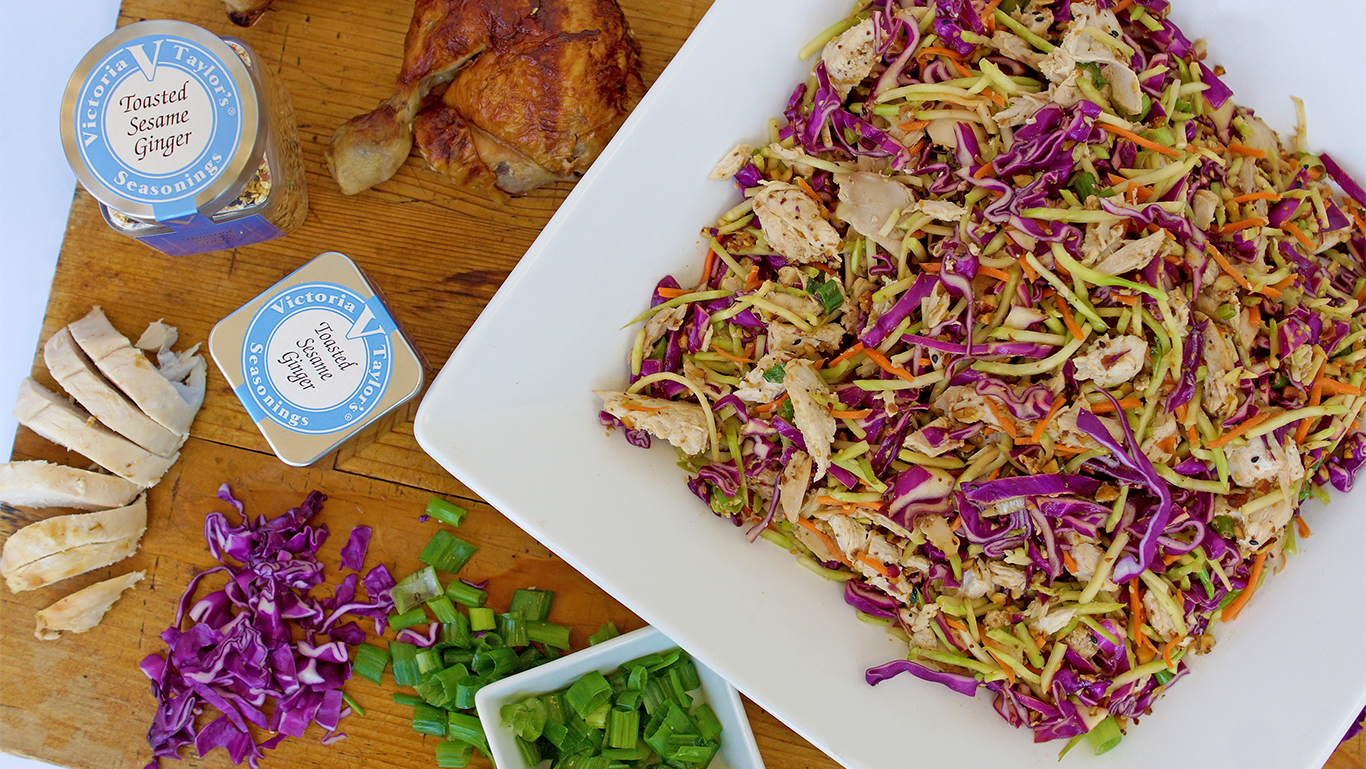 Image of Asian Chicken Salad featuring Toasted Sesame Ginger 