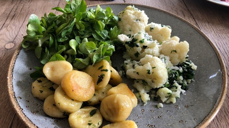Image of Hausgemachte Gnocchi mit Bärlauch-Blumenkohl