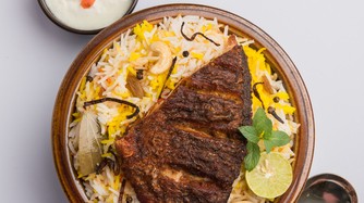 Image of Sabzi Polow Mahi (Herb Rice with Fish)