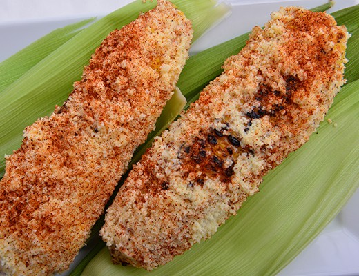 Image of Spicy Grilled Corn with Parmesan