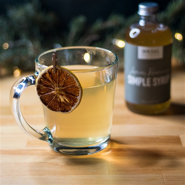 Image of Hot Toddy Recipe with Lemon Rosemary Simple Syrup