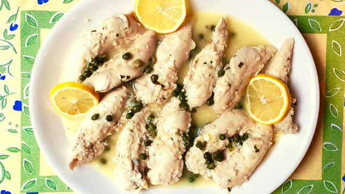 Image of Chicken with Lemon Caper Butter Sauce (Instant Pot Lean and Green Recipe)