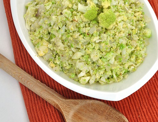 Image of St. Paddy’s Day Green Cauliflower “Rice”