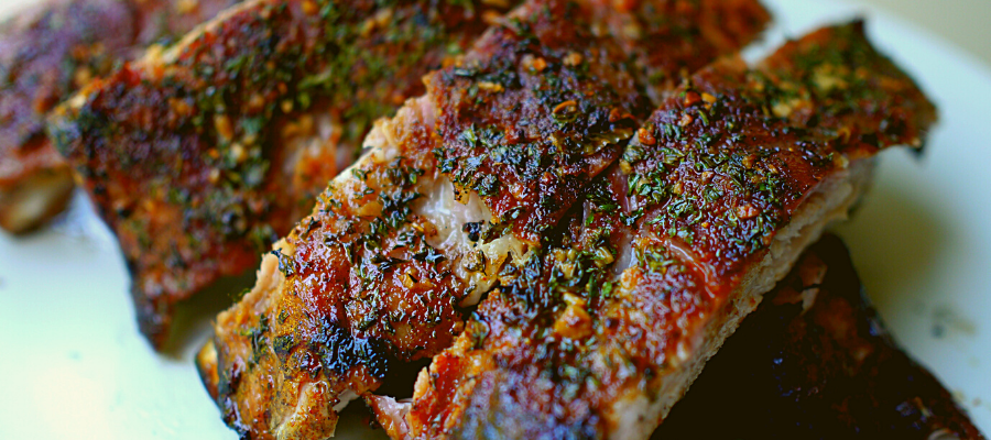 Garlic Crusted Baby Back Ribs