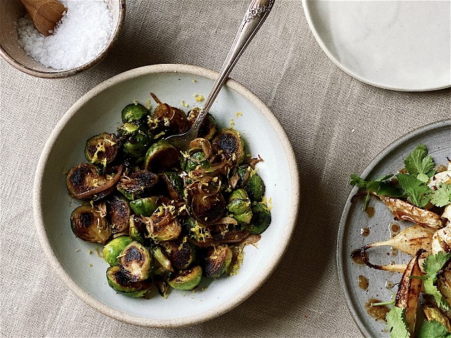 Image of Pan-Fried Brussels Sprouts