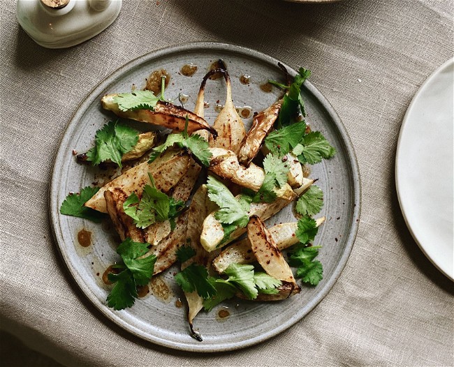Image of Roasted Daikon with Sweet & Tangy Dressing