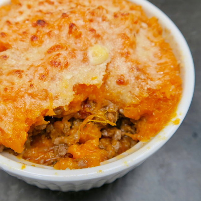 Image of sweet potato shepherd's pie
