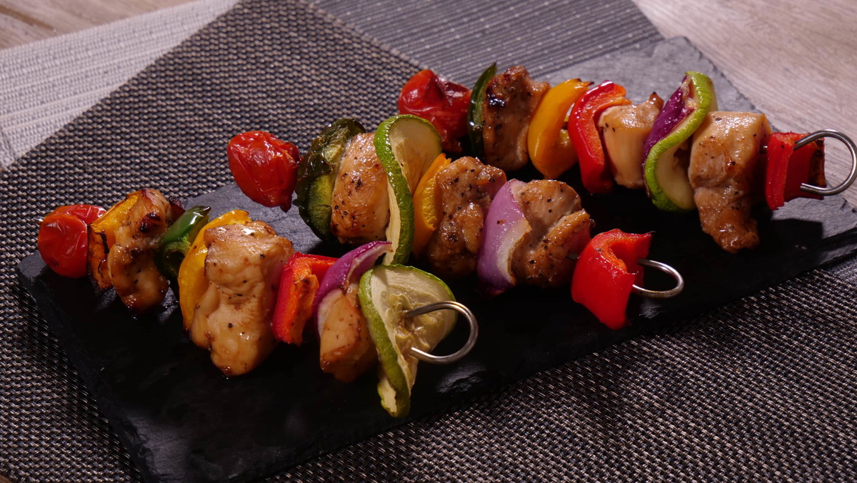Air fryer Grilled Chicken Kebabs