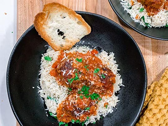Image of Slow Cooked Bison Meatballs