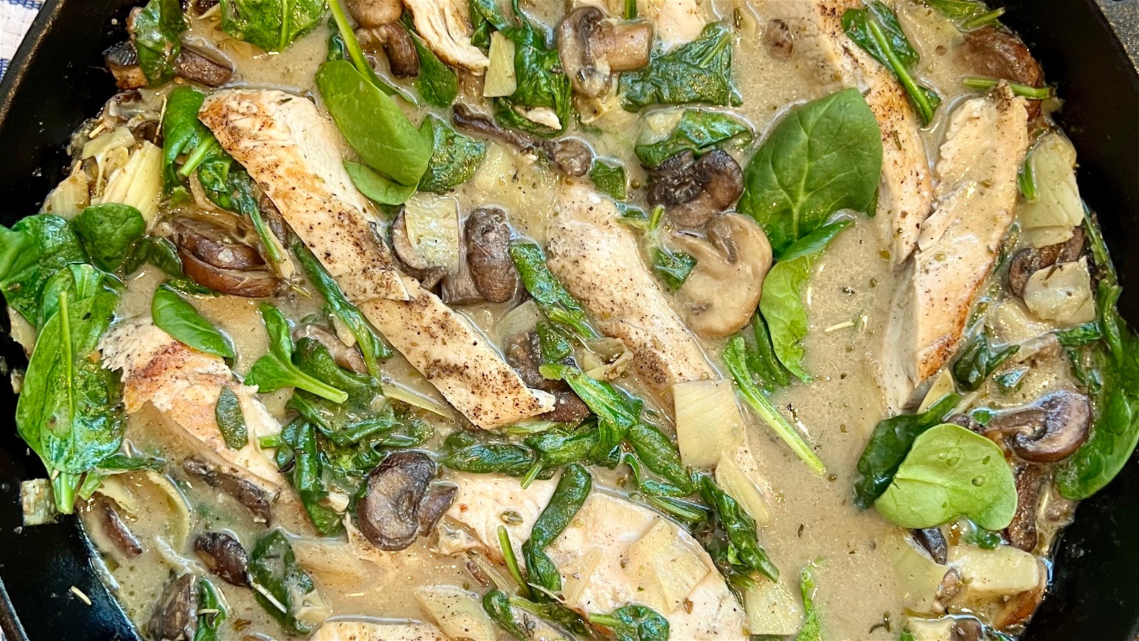 Dairy free spinach artichoke chicken | Heather Hartman Health denver private chef IIN health coach