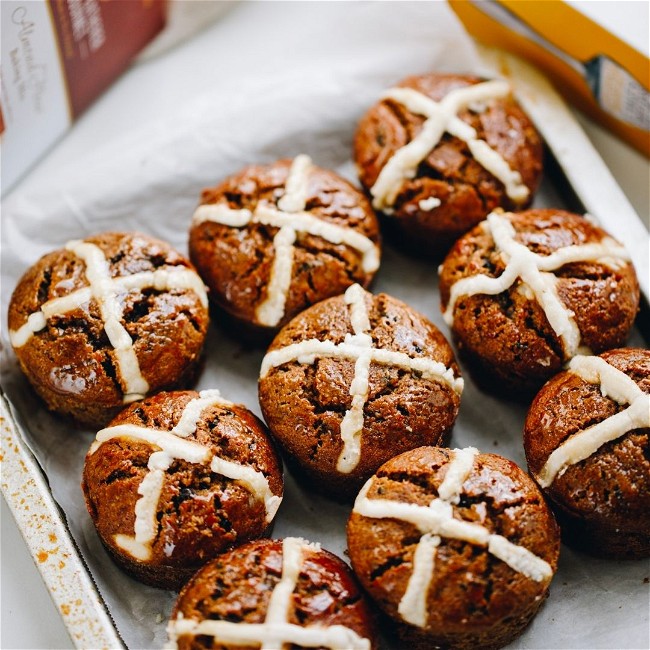 Image of Gluten Free Hot Cross Bun Muffins
