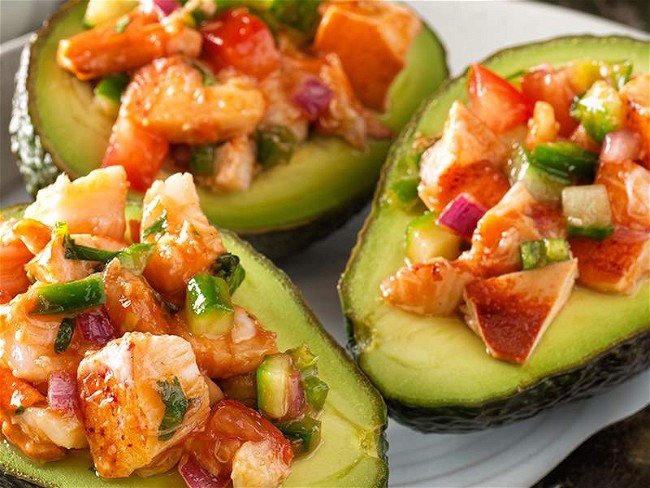 Image of Lobster-Stuffed Avocados Recipe