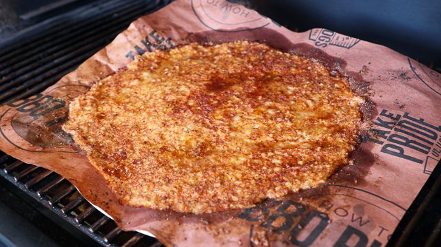 Image of Place the butcher paper on the pizza stone and cook...