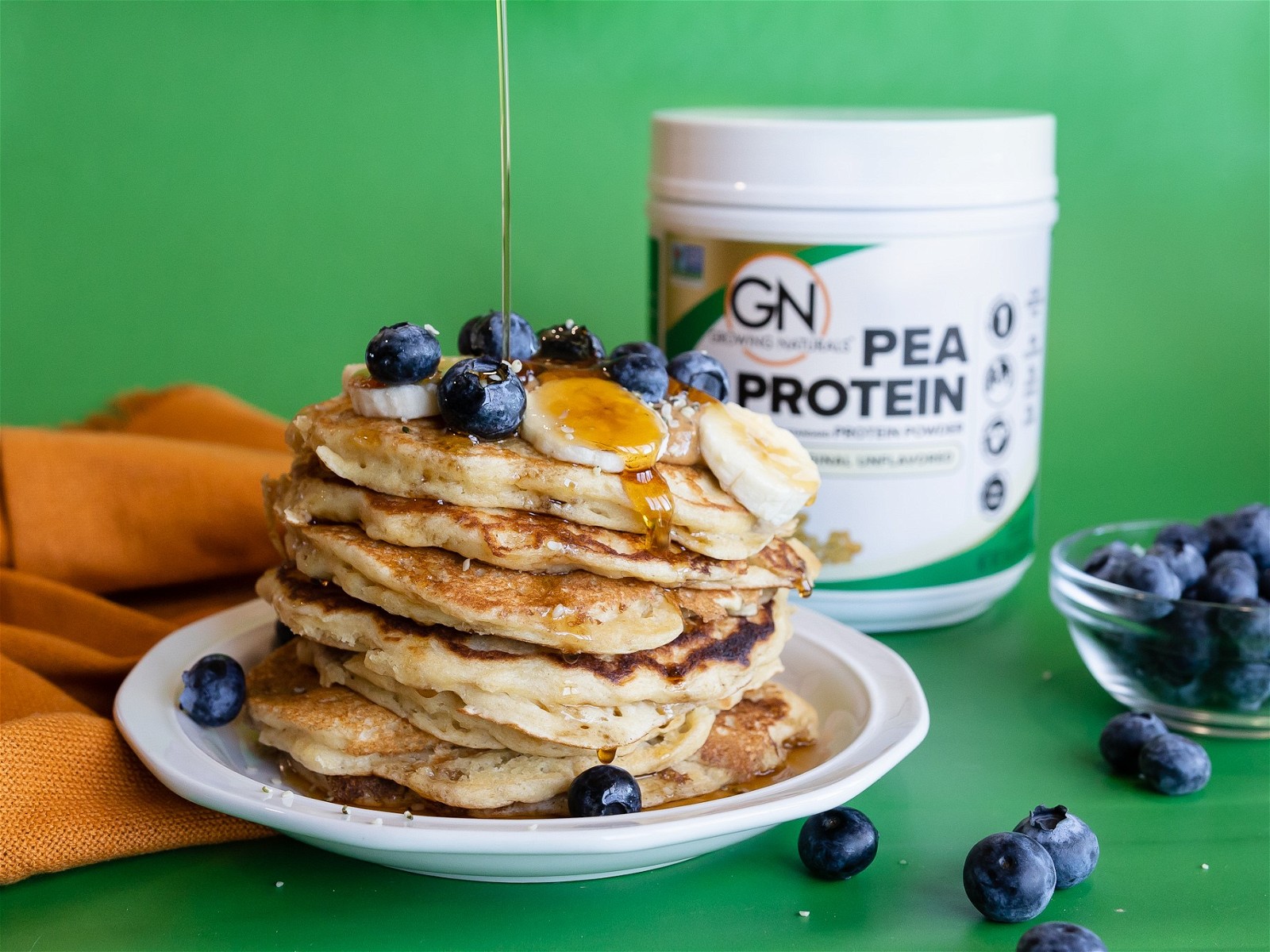Fluffy pea protein pancakes – Growing Naturals