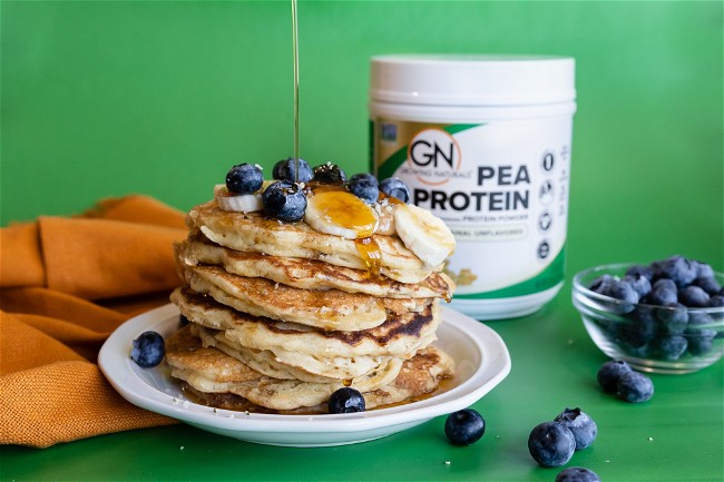 Image of Fluffy Pea Protein Pancakes