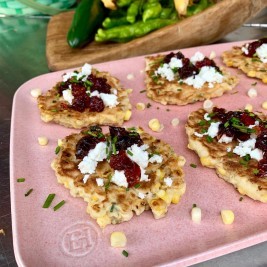 Image of Unicoi Preserves Corn Fritters with Goat Cheese