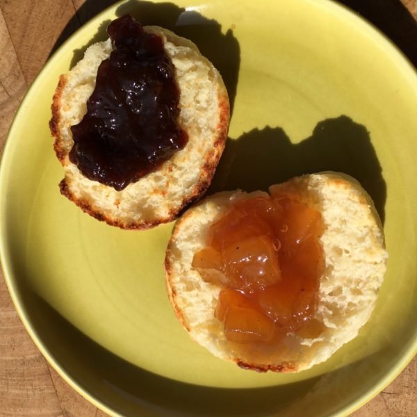Image of Serve warm with butter and Unicoi Preserves. Leftovers? Split them...
