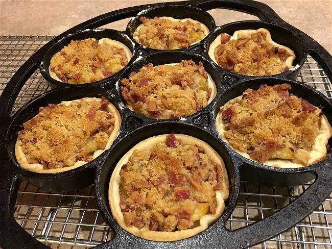 Image of Apple Tarts with Bacon Streusel
